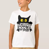 Halloween enge modus bang kat t-shirt (Voorkant)