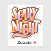 Halloween enge nacht sticker (Vel)