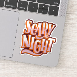 Halloween enge nacht sticker