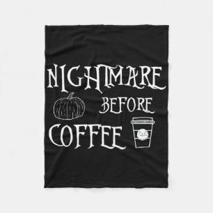 Halloween enge nacht voor koffie Shirt vrouwen f Fleece Deken