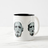 Halloween Enge Ontwerp Tweekleurige Koffiemok (Voorkant rechts)