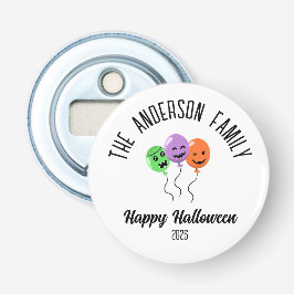 Halloween enge pompoen ballonnen gepersonaliseerde button flesopener