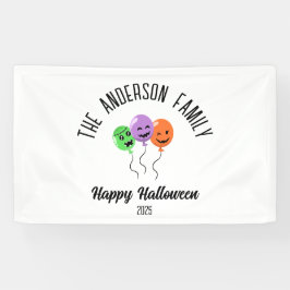 Halloween enge pompoen ballonnen gepersonaliseerde spandoek