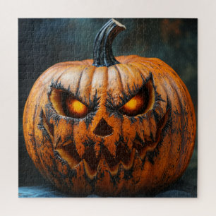 Halloween enge pompoen puzzel