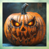 Halloween Enge Pompoen Venster Cling Raamsticker (Vel 3)