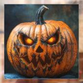 Halloween Enge Pompoen Venster Cling Raamsticker (Vel 2)