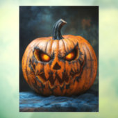 Halloween Enge Pompoen Venster Cling Raamsticker (Vel 3)