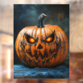 Halloween Enge Pompoen Venster Cling Raamsticker (Vel 2)