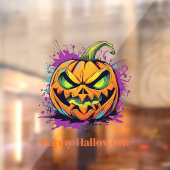 Halloween Enge Pompoen Venster Cling Raamsticker (Vel 2)