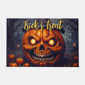 Halloween enge pompoen volle maan deurmat (Voorkant)