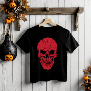 Halloween enge schedel T-shirt