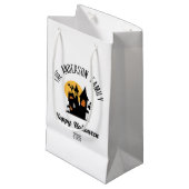 Halloween enge spookhuis gepersonaliseerde naam klein cadeauzakje (Voorkant Gekanteld)