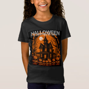 HALLOWEEN ENGE SPOOKHUISSCHEDELS T-SHIRT