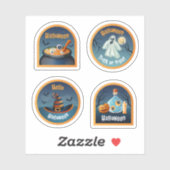 Halloween enge sticker collectie (Vel)