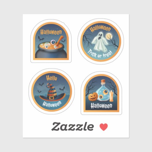 Halloween enge sticker collectie (Vel)