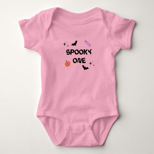 Halloween enge verjaardag baby body romper (Voorkant)