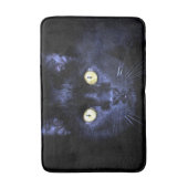 Halloween enge zwarte kat horror donkere nacht badmat (Voorkant Verticaal)