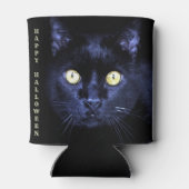 Halloween enge zwarte kat horror donkere nacht blikjeskoeler (Achterkant)