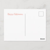 Halloween Engel en zwarte kat Briefkaart (Achterkant)