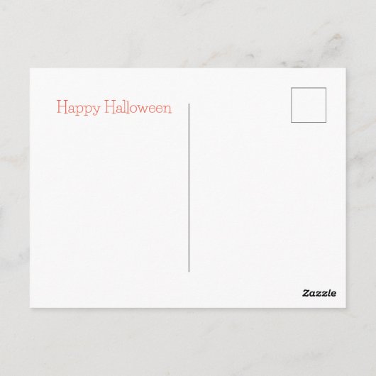 Halloween Engel en zwarte kat Briefkaart (Achterkant)