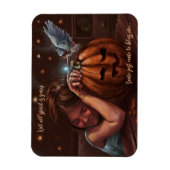 Halloween engelen zegen schattig origineel kunstwe magneet (Verticaal)