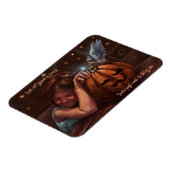 Halloween engelen zegen schattig origineel kunstwe magneet (Linkerzijde)