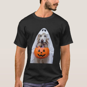 Halloween Engels Cream Golden Retriever Pumpkin D T-shirt