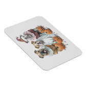 Halloween Engelse Bulldogs Pumpkin Magneet (Rechterzijde)