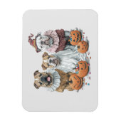 Halloween Engelse Bulldogs Pumpkin Magneet (Verticaal)