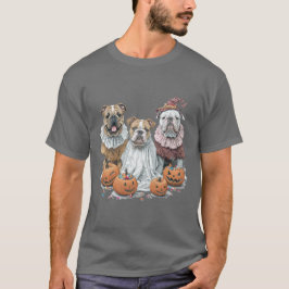 Halloween Engelse Bulldogs Pumpkin T-shirt