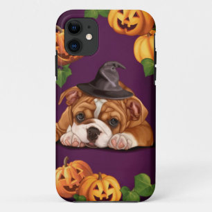 Halloween English Bulldog iPhone 11 Hoesje