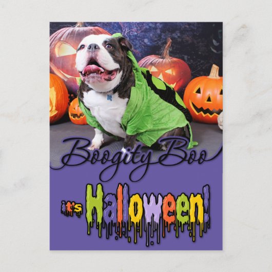 Halloween - English Bulldog - Spike Briefkaart (Voorkant)