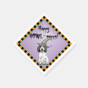 Halloween English Cocker Spaniel Napkins Servet