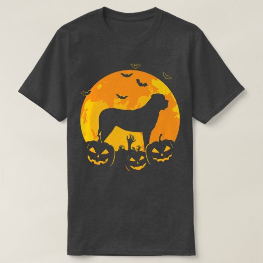 Halloween English Mastiff Jack O Lantern Dog Puppy T-shirt (Design voorkant)