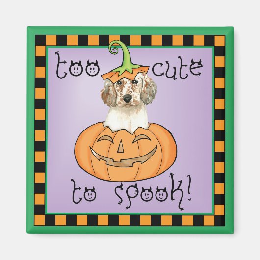 Halloween English Setter Magneet (Voorkant)