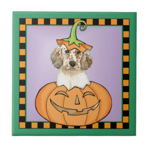 Halloween English Setter Tegeltje