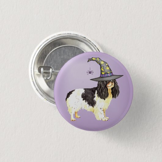 Halloween English Speelgoed Spaniel Pinback Button (Voorkant /achterkant)