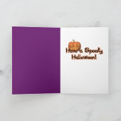 Halloween - enkel een Griezelige Lil - de Kaart (Binnen)