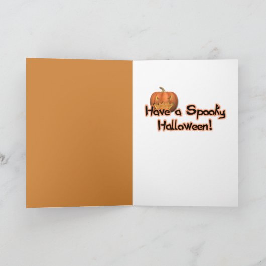 Halloween - enkel een Griezelige Lil - Golden Kaart (Binnen)