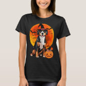 Halloween Entlebucher Mountain Dog Jack O Lantern T-shirt (Voorkant)