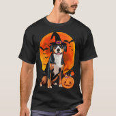 Halloween Entlebucher Mountain Dog Jack O Lantern  T-shirt (Voorkant)
