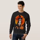 Halloween Entlebucher Mountain Dog Jack O Lantern  Trui (Voorkant volledig)