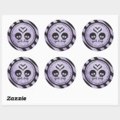 Halloween Envelope Seals, Favor Stickers - Paars (Vel)