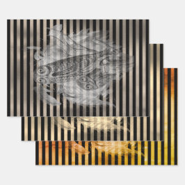 Halloween  Ephamera Owl Familie Inpakpapier Vel