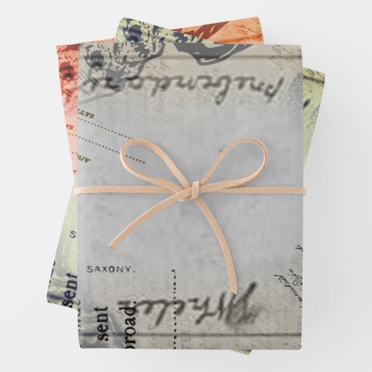 Halloween  Ephamera Zombie Scary Letter Inpakpapier Vel (In situ)