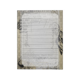 Halloween  Ephamera Zombie Scary Letter Notitieblok