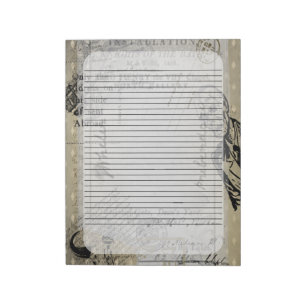 Halloween  Ephamera Zombie Scary Letter Notitieblok