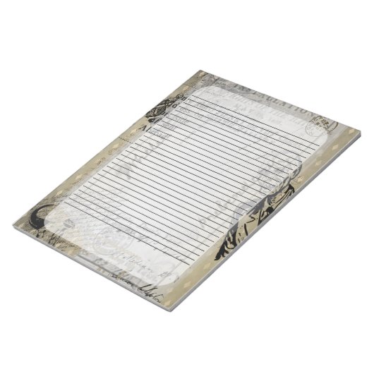 Halloween  Ephamera Zombie Scary Letter Notitieblok (Schuin)