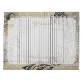 Halloween  Ephamera Zombie Scary Letter Notitieblok (Voorkant)