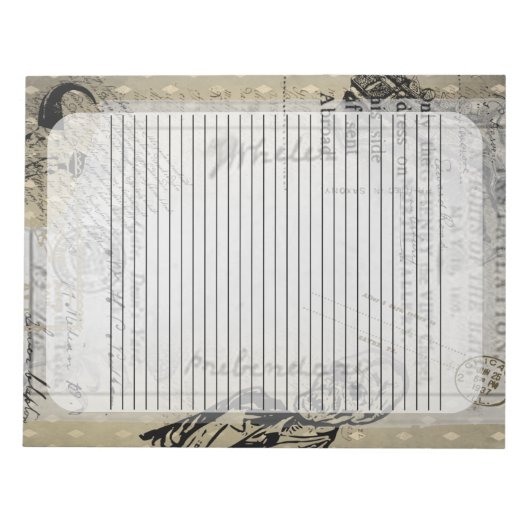 Halloween  Ephamera Zombie Scary Letter Notitieblok (Voorkant)